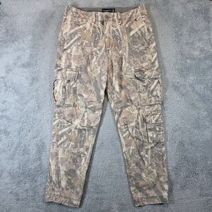 Abercrombie & Fitch Cargo Camo Pants Mens 32x32 Loose Fit Real Tree 90s Utility